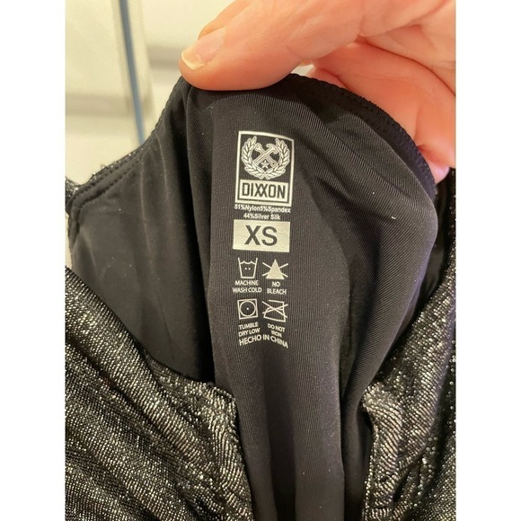 NWOT DIXXON WOMEN'S SUPREME ONE PIECE SWIMSUIT - SILVER SPARKLE, size XS - Picture 10 of 13